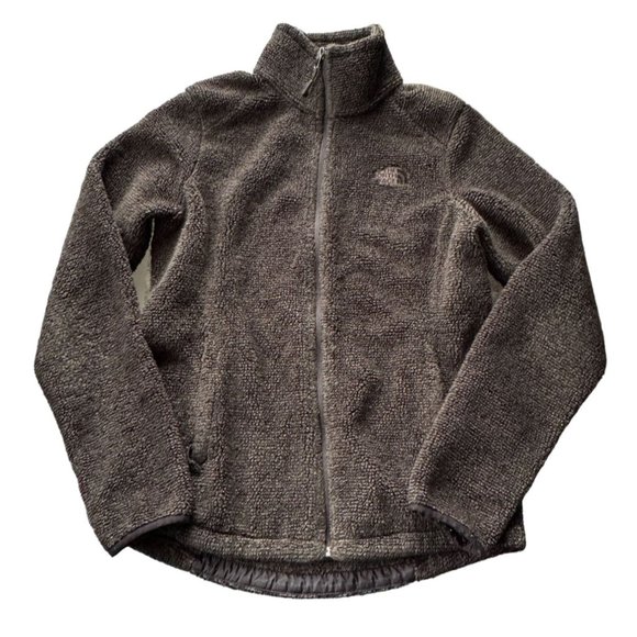 THE‎ NORTH FACE FULL ZIP FLEECE JACKET WOMAN'S SMALL DARK GRAY | F2 - Picture 1 of 8